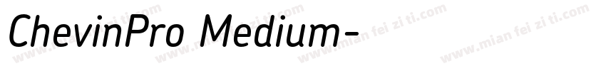 ChevinPro Medium字体转换